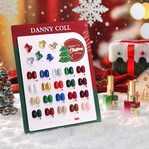 ชุดทำเล็บเจลคริสต์มาส DANNY COLL 24 สี ชุดเจลทาเล็บสีแดงเขียววิบวับสำหรับทำเล็บมือแบบมืออาชีพ ขายส่ง - Product Image 2