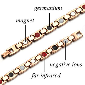 Bracelets en tungstène or rose, bracelet magnétique en tungstène pour hommes et femmes, bijoux <span class=keywords><strong>de</strong></span> guérison - Product Image 4