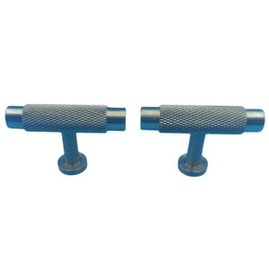T Shaped Iron Furniture Handle Knurled Grip <b>Wardrobe</b> Drawer Minimalist Design Durable Surface Decoration - Product Image 5