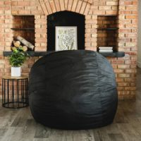 Canapé moderne Pouf souple Pouf rond compressé Bouffant Boule Chaise Oem Odm Gris Noir Pouf de luxe Canapés bouffants au design moderne