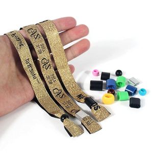 Pulseras Tejidas con Hilo Dorado Ecológicas - Pulseras Desechables para Entrada a Eventos VIP para Halloween y Navidad - Product Image 2