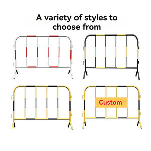 Barriera di isolamento temporaneo Mobile barriera di controllo della folla Barriera di allarme stradale municipale tubo di ferro zincato - Product Image 4