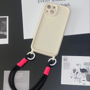 Nouvelle <span class=keywords><strong>Coque</strong></span> de Téléphone Portable Antichoc en <span class=keywords><strong>Cordon</strong></span> Tressé Bicolore Couleur Bonbon pour <span class=keywords><strong>iPhone</strong></span> 16 Plus 17 Air <span class=keywords><strong>Pro</strong></span> <span class=keywords><strong>Max</strong></span> - Product Image 4