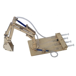 <span class=keywords><strong>Jouet</strong></span> éducatif en bois pour enfants, excavatrice hydraulique à monter soi-même - Product Image 4