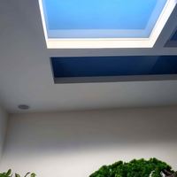 Lampe LED encastrée à lumière artificielle intérieure haute IRC, effet ciel bleu, faux puits de lumière, panneau de plafond virtuel