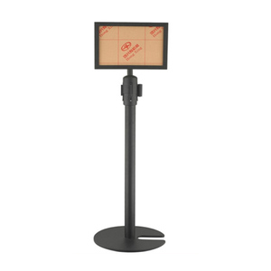 Black Sliver Stainless Steel Crowd Control Stanchion with Retractable <b>Belt</b> and Stackable Base - Product Image 4