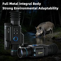 Monoculaire de vision nocturne numérique HMAI NDL1000 avec télémètre laser intégré de 300 m, enregistrement vidéo HD, étanche IPX4, jour et nuit