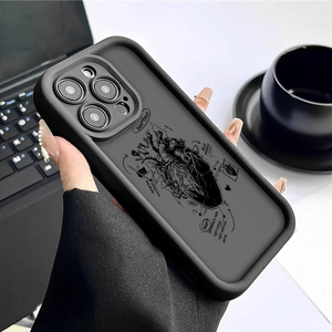Funda Protectora para Teléfono Móvil con Diseño de Latido de Corazón, Estilo Lente de Cámara, Resistente a Impactos, de TPU, para <span class=keywords><strong>iPhone</strong></span> 12 13 14 15 16 17 18 Pro Max - Product Image 1