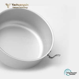 Pure aluminum pot set, lunch <b>box</b>, dining plate, outdoor <b>camping</b> pot set, <b>storage</b> pot set, <b>camping</b> pot - Product Image 2