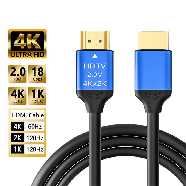 New Premium 1.5m 5m 10m 15m 20m 50m 19+1 HDMI to HDMI Cable 3D 18gbps Hdtv Cable 4k HDMI Video Cable for Projector