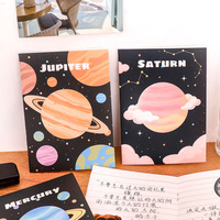 Cahier d'exercices pour enfants en gros, petit format, impression de dessins animés de planètes, pour l'école