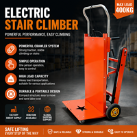 Monte-escalier électrique, capacité de charge 400 kg, chariot d'escalade, batterie lithium haute puissance, plateforme pliable, construction métallique, outils OEM