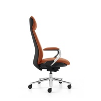 Chaise de bureau pivotante de gaming de course, fauteuil de direction à dossier haut en cuir PU de haute qualité