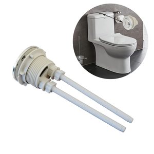 Botón Universal de Descarga para Inodoro de 38mm, Botón de Cisterna de Doble Descarga, Reemplazo con Altura Ajustable, Cromado, de Empuje Superior, 1 Unidad - Product Image 2