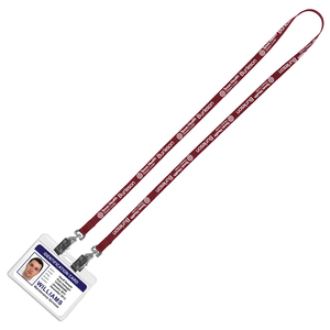 Lanière de cou souple réglable pour adultes, sublimée, avec perles, double crochet et porte-carte en PVC - Product Image 3