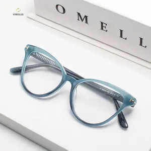 2022 New Fashion Vintage Frauen Acetate Spectacle Brillen rahmen Komfortable optische Brille