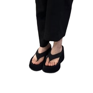 Sandalias de Plataforma Estilo Francés 2026 para Mujer, Elegantes, Negras, con Suela Gruesa, para Combinar con Vestidos, para Exteriores - Product Image 5