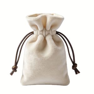 Ventes en gros de sacs en velours personnalisés avec logo brodé pour cadeaux de Noël - Product Image 5
