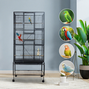 Gabbia Portatile per Allevamento di Piccioni e Pappagalli, Voliera per Uccelli di Piccole, Medie e Grandi Dimensioni, Gabbia per Uccelli da Esterno in Ferro e Plastica, Robusta ed Ecologica - Product Image 4