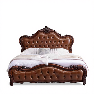 Nieuw Europees & Amerikaans model 1,8m tweepersoonsbed van leer, comfortabel, modern, minimalistisch, luxe hoofdslaapkamer, bruidsbed - Product Image 5