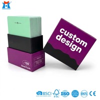Jeu de cartes de mission personnalisées avec pelliculage mat, jeu de défi pour couples, avec boîte à couvercle et base imprimée, fabricant