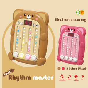 Jouets éducatifs classiques très populaires pour enfants : machine de <span class=keywords><strong>jeu</strong></span> rythmique amusante en forme d'ours, de <span class=keywords><strong>chat</strong></span> et de tigre - Product Image 4