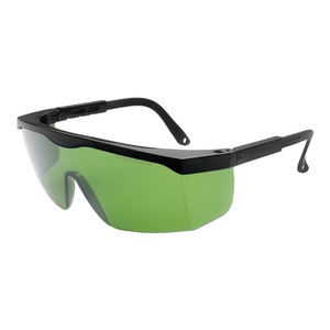 Gafas de seguridad para láser, montura negra, lentes verdes, grosor de 1,5mm, para protección contra la radiación de luz, protección ocular para el trabajo - Product Image 1