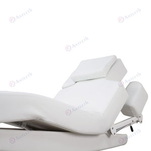 Sillón de Masaje Eléctrico con 4 Motores, Calefacción Integrada y Control de Pie para Tratamientos Faciales y Pestañas, Camilla de Estética para Spa - Product Image 6