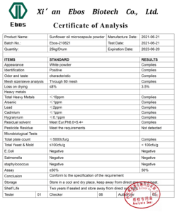 Ebos tedarik ayçiçek yağı mikrokapsül tozu yüksek oleik asit ayçiçek yağı tozu toplu mikro kapsüllü ayçiçek yağı tozu - Product Image 6