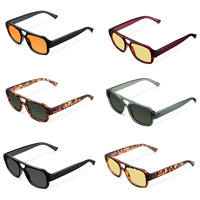 Finewell 2026 Lunettes de soleil tendance de luxe de marque rétro à base de bio-matériaux G850 Cadres de lunettes de soleil à la mode Vintage Logo personnalisé Lunettes de soleil pour femmes et hommes