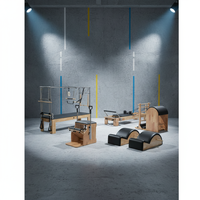 MJD CC22 Ensemble de 5 pièces en bois de chêne pour Pilates Cadillac, Reformer, Wunda Chair et accessoires, réglable et durable, pour la gym, le fitness et le studio corporel