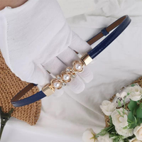 Ceinture fine en perles pour femme, pour robe ou chemise, longueur taille haute, sensation de luxe