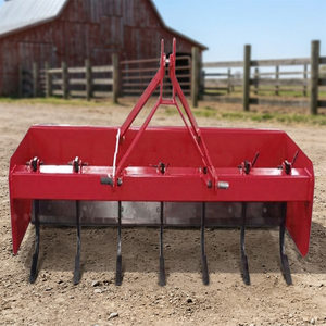 Niveladora de Terreno para Tractor de 60HP y 8 Pies, Rastrillo Nivelador de Tierra, Ancho de Trabajo de 2400mm, Equipo Agrícola - Product Image 3