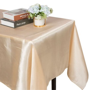 Bán buôn Khăn Trải Bàn vuông Satin cho tiệc cưới hiện đại & trang trí nhà hàng cho khách sạn và các ứng dụng có thương hiệu - Product Image 1