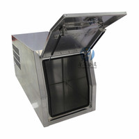 Boîte à chien fermée en alliage plat 3.0mm en aluminium Ute Tray et demi auvent pour camping de chasse en plein air