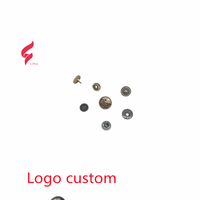 Kancing Tekan Logam Berkualitas Tinggi Lihui Hardware, Logo Kustom Model Shank, Ramah Lingkungan, Bebas Timbal, Pelapisan untuk Kancing Jeans Denim