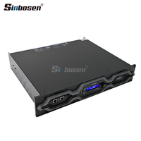 Amplificateur de puissance DSP SR2-4500 Version Noire 4500W 2U 2 canaux Classe D pour la scène - Amplificateur DSP de performance