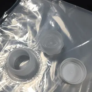 Custom Transparent Plastic Bladders With Valve For Cooking Oil Liquid Food Packaging