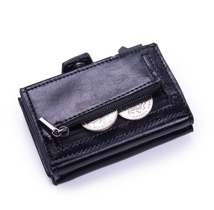 Nuova custodia per <span class=keywords><strong>carte</strong></span> <span class=keywords><strong>di</strong></span> <span class=keywords><strong>credito</strong></span> in alluminio Rfid Anti-ladro a tre volte <span class=keywords><strong>porta</strong></span> <span class=keywords><strong>carte</strong></span> Pop-Up con grande Slot per contanti - Product Image 6