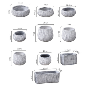 <span class=keywords><strong>Moderne</strong></span> En Fiber De Verre Planteur En Relief Feuille Forme Arbre Pot Intérieur En Plein Air Fiber De Pots De Fleurs En Gros - Product Image 2