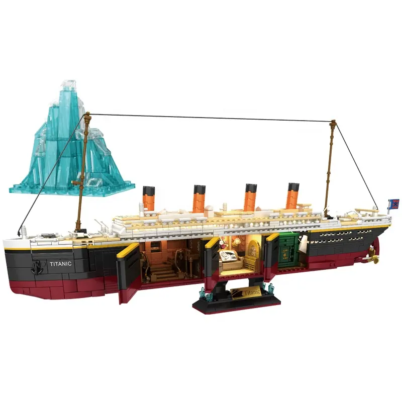 Titanic blocs de construction ensembles 2288 pièces grand bateau modèle Construction créative MOC briques décoration de la maison jouets éducatifs