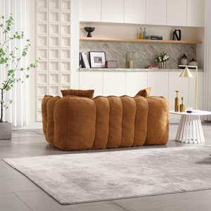Fauteuil pouf carré confortable DB avec noyau en mousse pour deux personnes, idéal pour la maison ou le bureau - Product Image 5