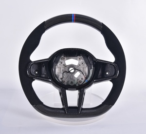 Volant de direction en fibre de carbone personnalisé pour Toyota GR Supra A90 A91 2020-2024, cuir perforé, volant de course - Product Image 6