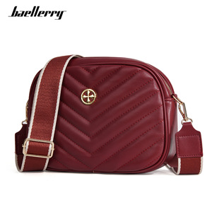กระเป๋าสะพายข้างผู้หญิง Baellerry สีน้ำตาล แบบเย็บลาย ซิปปิด กันน้ำ กระเป๋าสะพายไหล่เดียว รุ่นซัมเมอร์ 2024 - Product Image 5