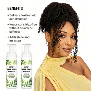 <span class=keywords><strong>Mousse</strong></span> coiffante hydratante et brillante à tenue forte, naturelle, pour boucles, marque privée, best-seller - Product Image 3