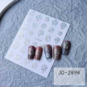 Autocollants pour ongles colorés Feux d'artifice Noël Laser Nail Art Autocollants adhésifs Décoration de <span class=keywords><strong>manucure</strong></span> Autocollants - Product Image 6