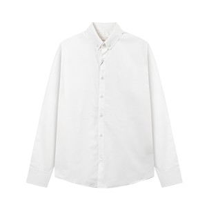 Chemise habillée de luxe pour <span class=keywords><strong>homme</strong></span> en coton à manches longues, style polo, avec motif cœur brodé, respirante, style parisien populaire, collection printemps - Product Image 2
