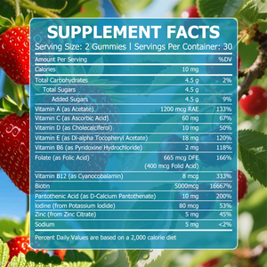 Best Seller Multvitamin Gummies Fruity Taste A Variety Of Vitamins Tosupport Daily Nutrition Chewable Supports Metabolism - Product Image 2