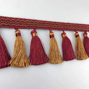 Заводская прямая продажа, хорошая распродажа, домашний костюм, 10 см, занавес с кисточками, отделка бахромой - Product Image 6