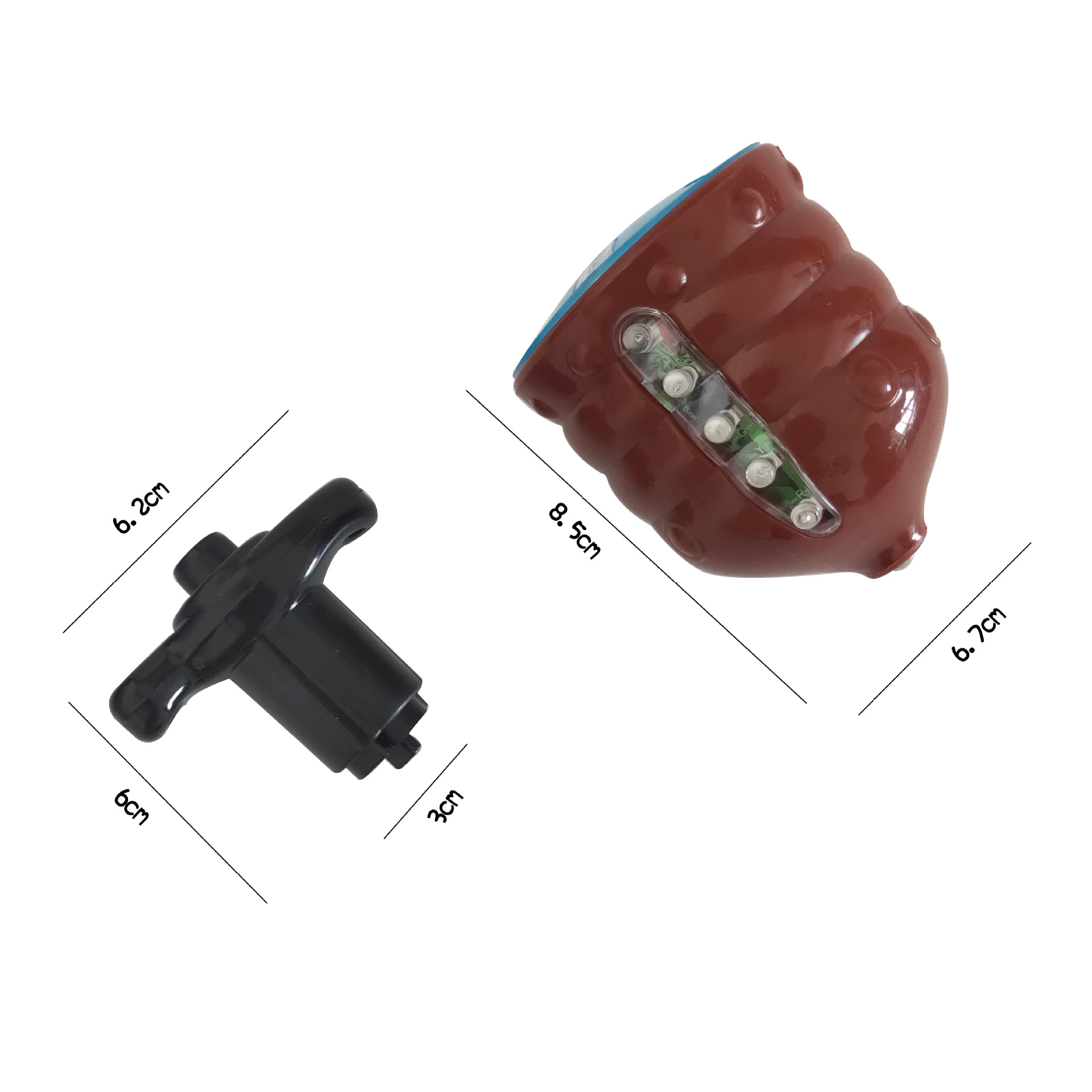 Светодиодный светящийся вращающийся колышек с гироскопом с игрушкой для детей, товары для вечеринок, светящийся сверкающий Топ